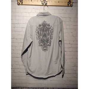 Level ten buttondown shirt w/graphic large